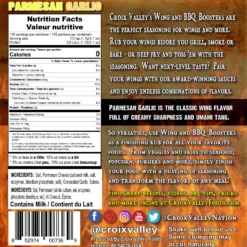 Croix Valley Parmesan Garlic Wing Booster 7 Oz -Grill Koning image 1607