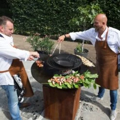 OFYR Leren Schort Bruin -Grill Koning image 260